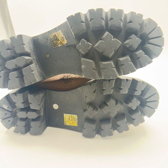 Jeffrey Campbell Culvert suede winter warm fur lace up boots block heel womans 8 - Picture 6 of 10